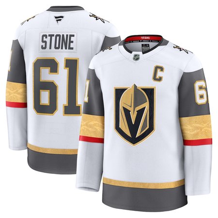 Men's Vegas Golden Knights #61 Mark Stone  White Away Premium Jersey