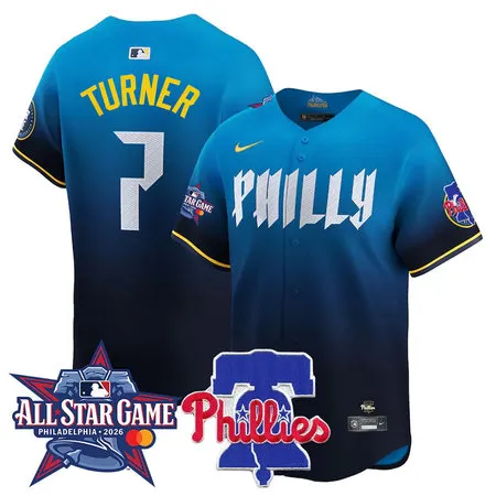 Youth Philadelphia Phillies #7 Trea Turner Blue 2026 MLB All-Star Jersey