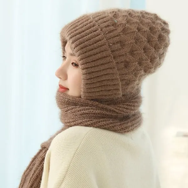 Hot Sale🔥Integrated Ear Protection Windproof Cap Scarf