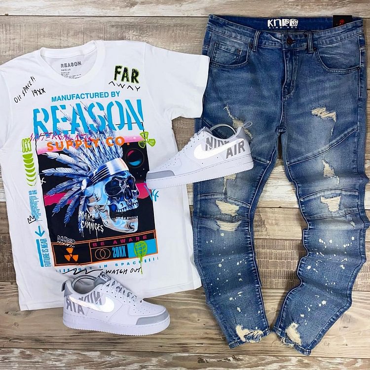 Chief Printed Short Sleeve T-Shirt 2011&3376