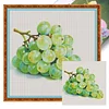 Food Series: Grapes-14CT Stamped Cross Stitch Egyptian Cotton 50*50cm/19.69*19.69in tapestrymarket