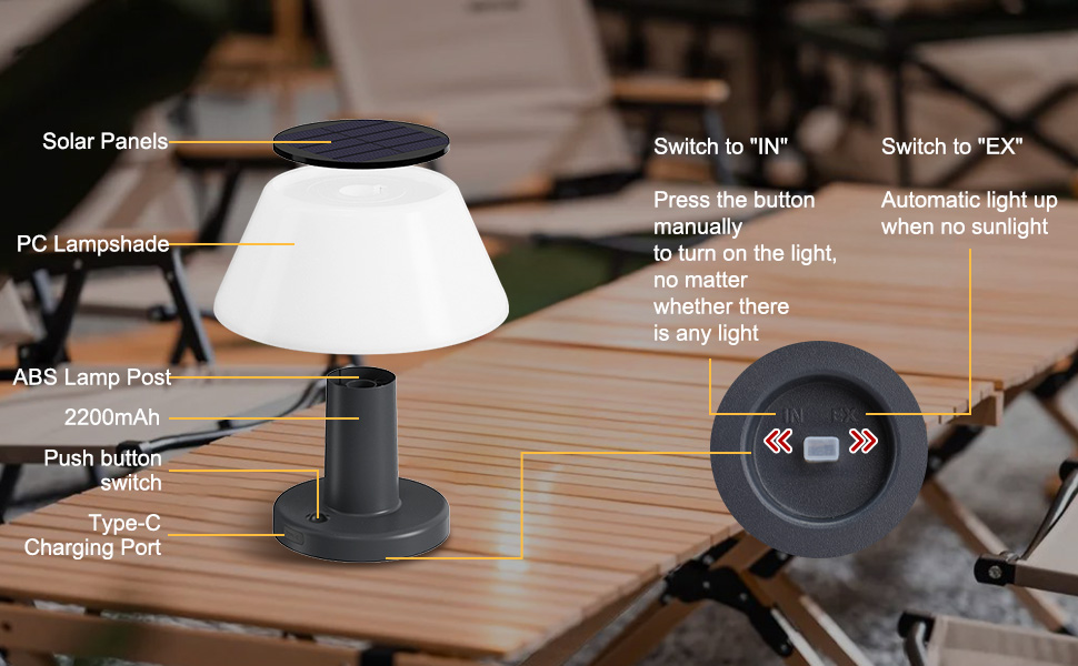 Solar Table Lamp