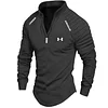 Men's Zip Long Sleeve Sports Casual Shirt