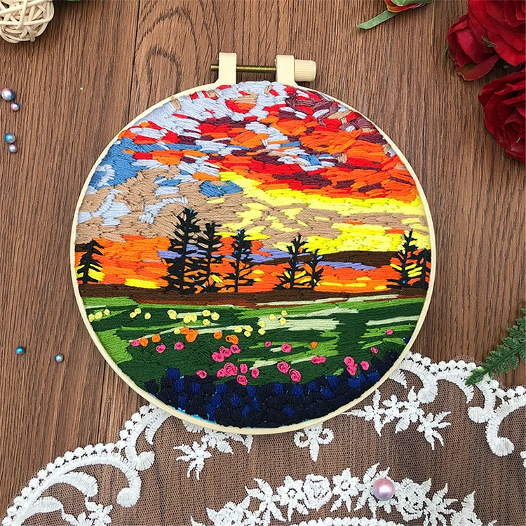 【Embroidery】 Spring Is Here-Printed Cross Stitch-30*30cm