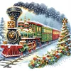 Diamond Painting-DIY Crystal Rhinestone Xmas Train