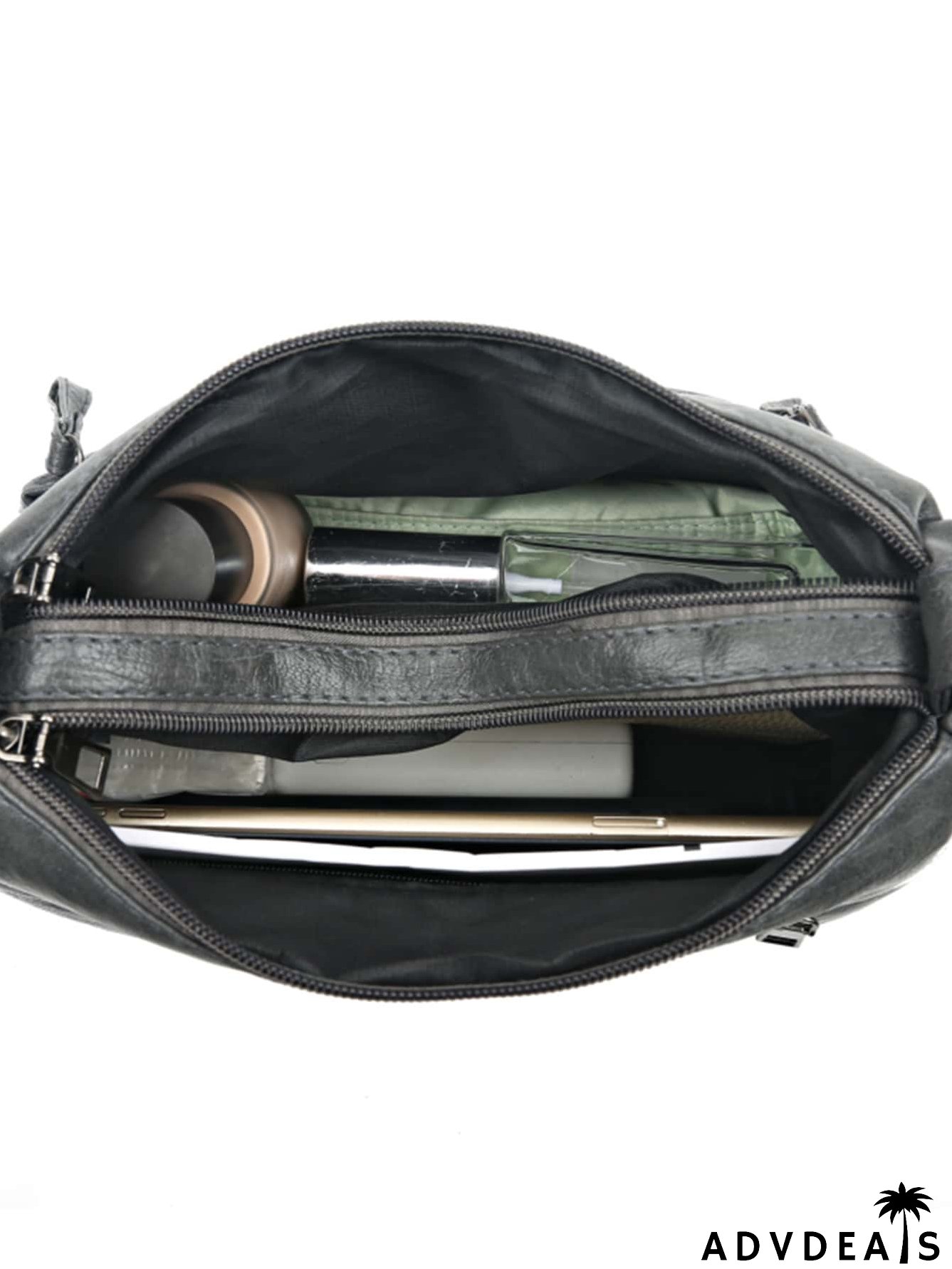 Snap Button Design Pocket Front Design Square Bag