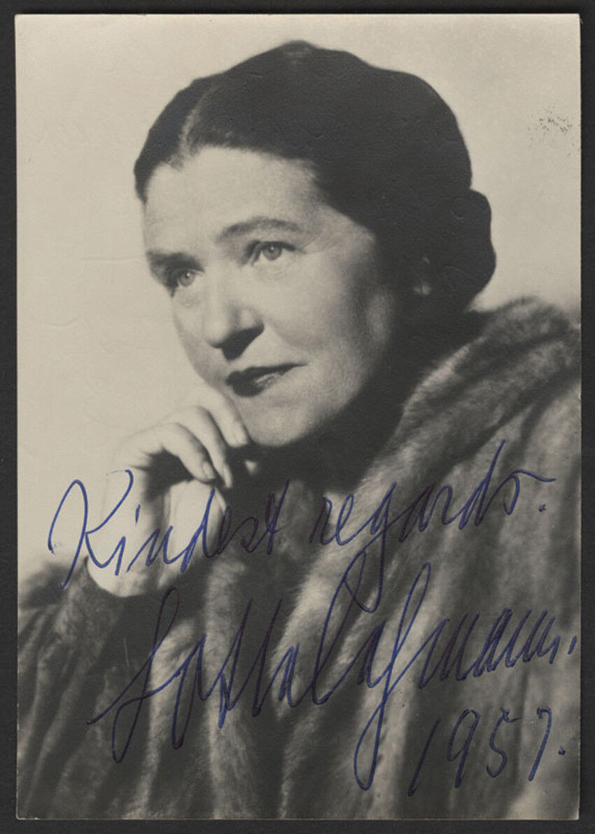 LOTTE LEHMANN Signed Photo Poster paintinggraph - Classical Singer / German Soprano - preprint