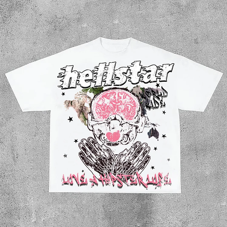 Street Hellstar Graphic 100% Cotton T-Shirt