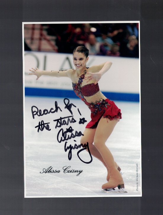 Alissa Czisny USA Figure Skating Signed 4x6 Photo Poster painting Our COA A