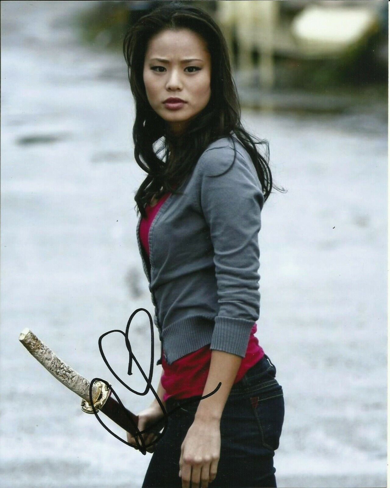 JAMIE CHUNG SIGNED ONCE UPON A TIME Photo Poster painting UACC REG 242