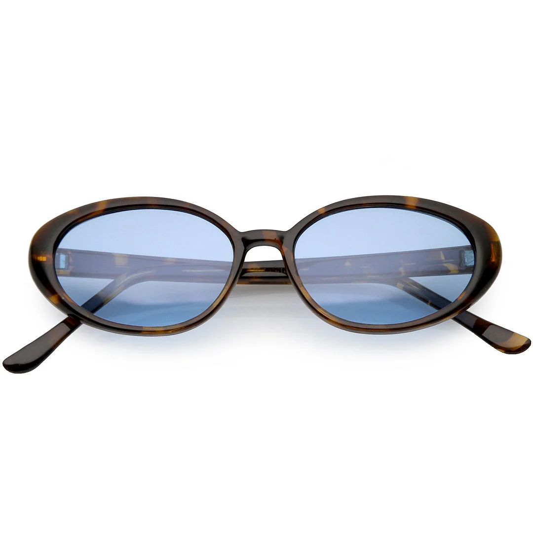 True Vintage Cat Eye Color Tinted Lens Oval glasses 51mm