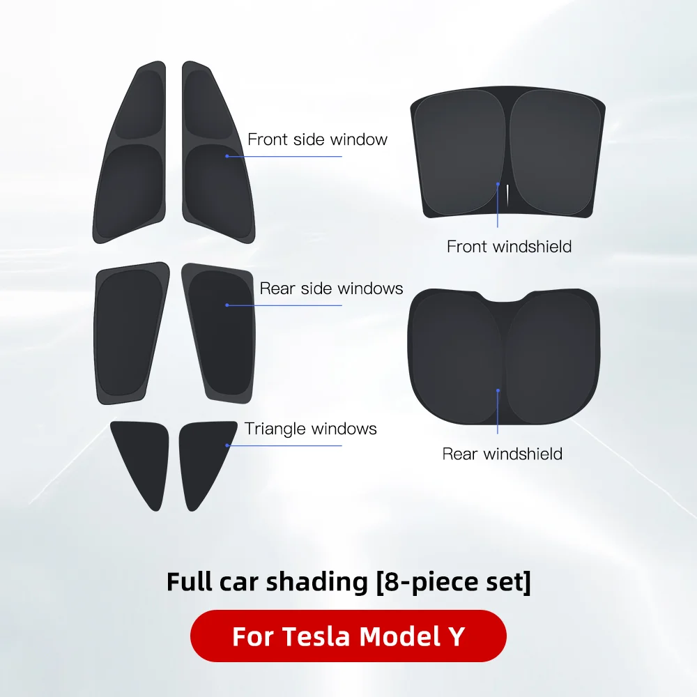 YONZEE Tesla Parasol Front Sunshade Awning For Tesla Model 3/Y