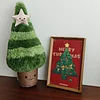 BUPU DESIGN Christmas Tree Shaped Wooden Puzzle Decorative Painting