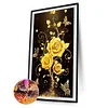Rose - runder Bohrer Diamantmalerei - 40 * 60cm (große Größe)