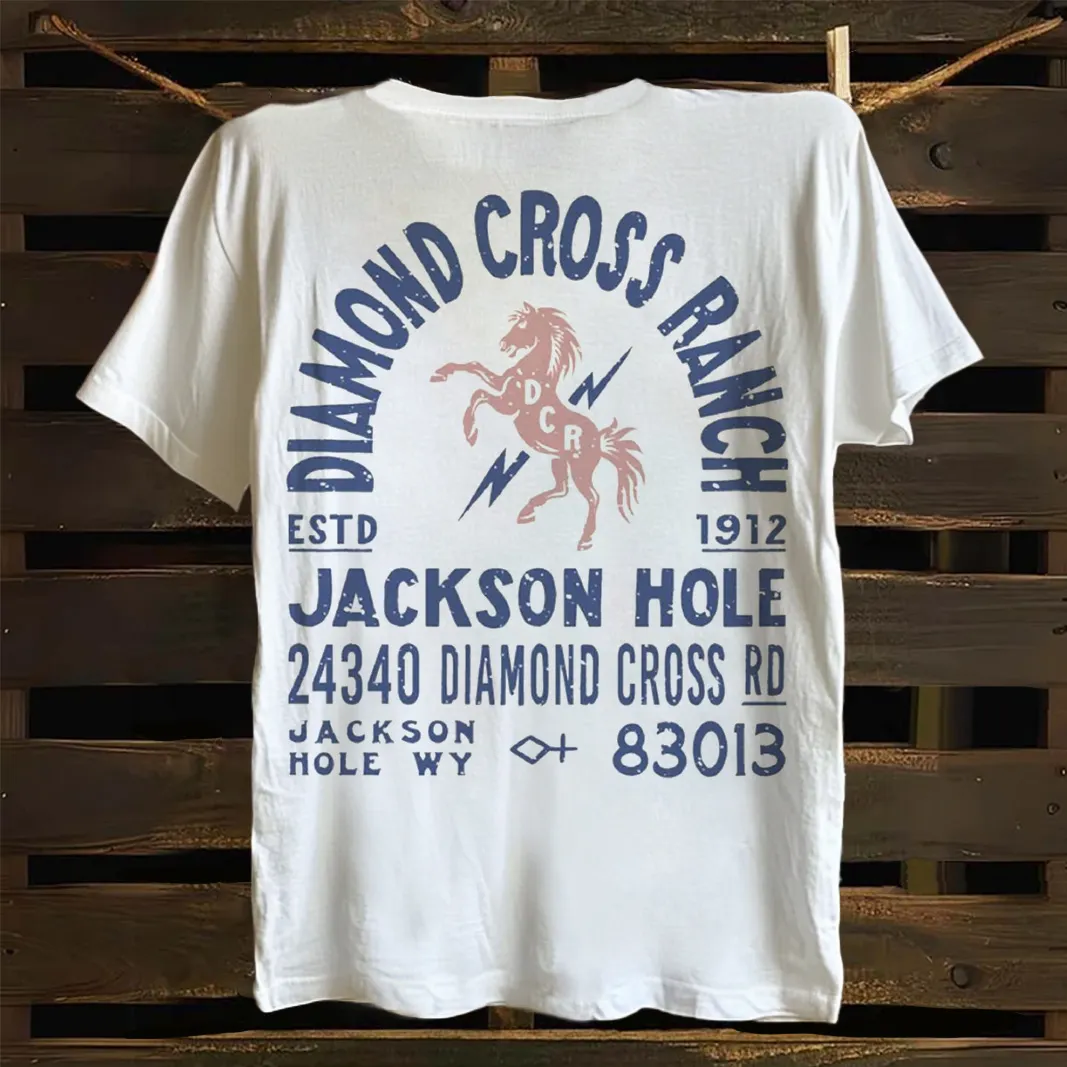 Vintage-Inspired Ranch Graphic Men's T-shirt