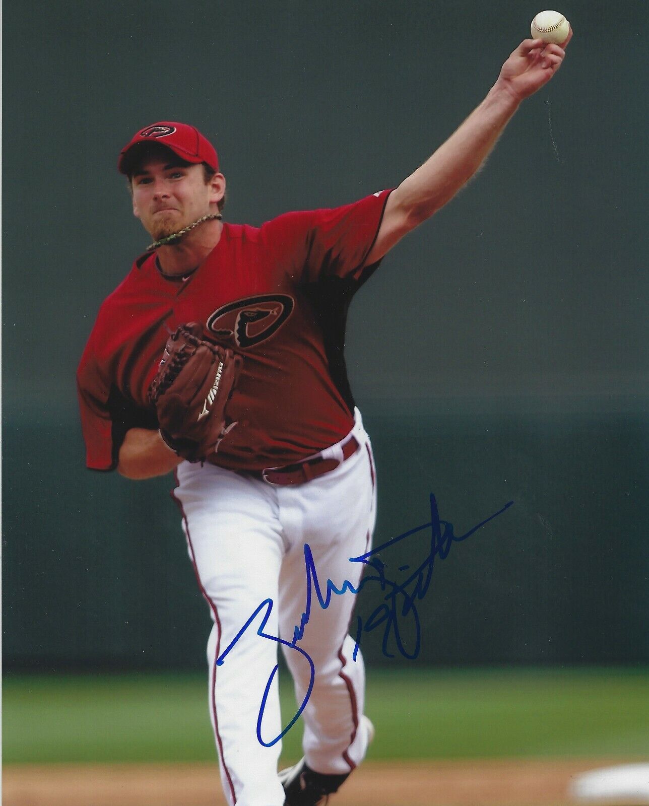 Signed 8x10 ZACH DUKE Arizona Diamondbacks Autographed Photo Poster painting - COA