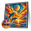 Diamond Painting-DIY Full Round Drill Dolphin(40*40CM)