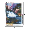 Beautiful Waterfall Scenery  | Full Round Diamond Painting Kits