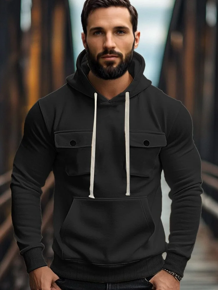 Everyday Comfort Fleece Cargo Hoodie QueenFunky