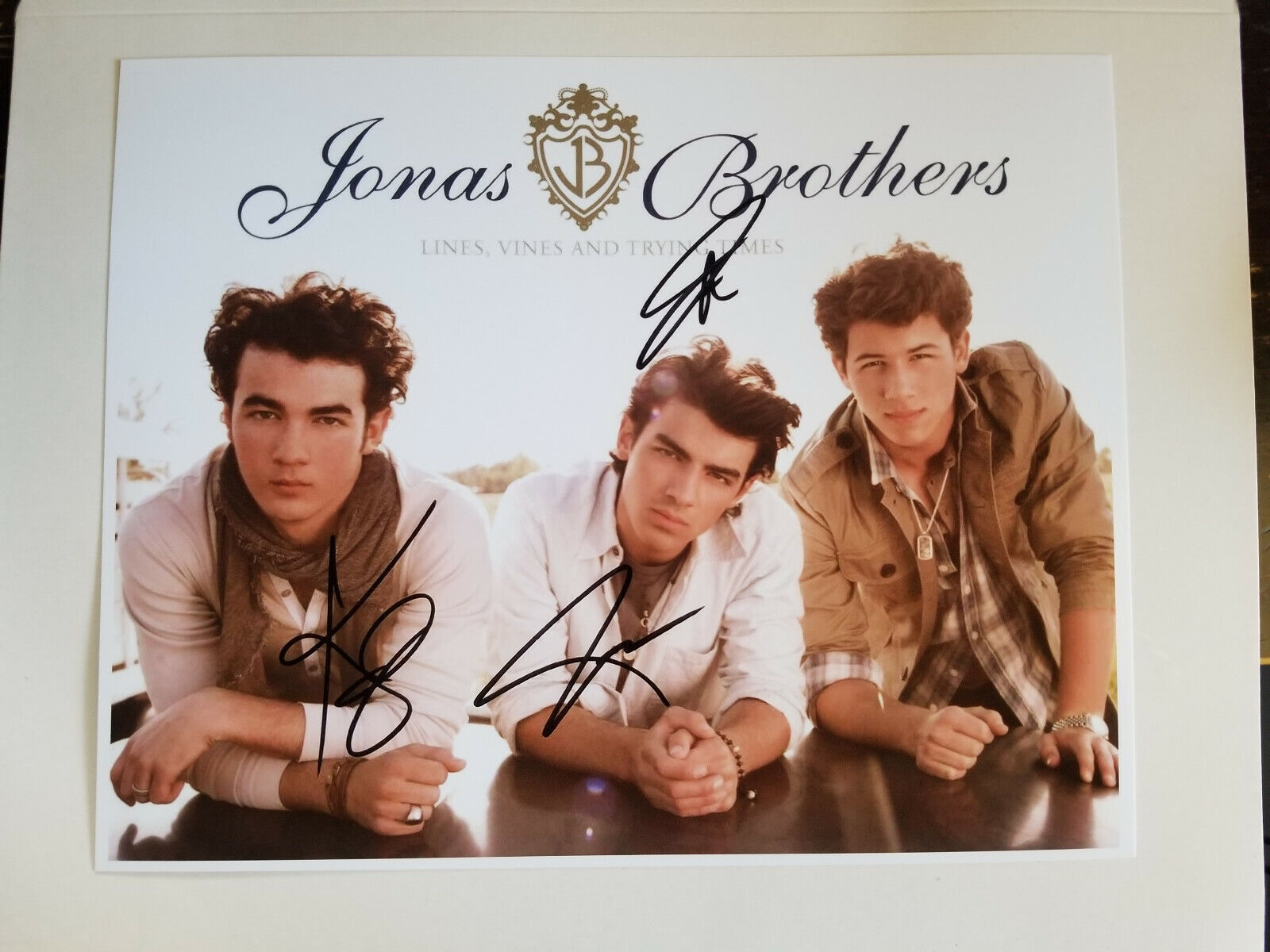 Jonas Brothers Signed 8x10 Photo Poster painting RP -  ShipN!!