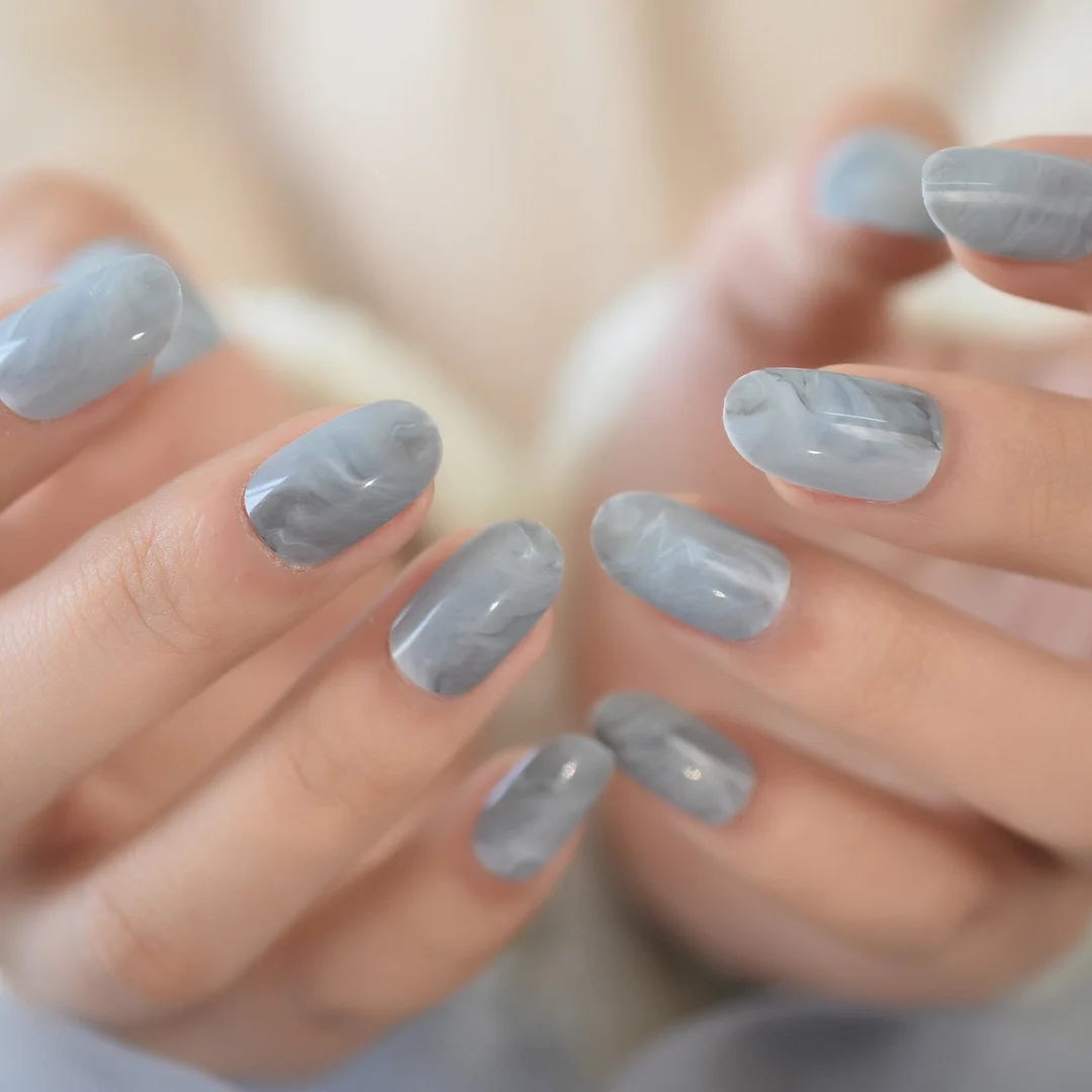 24 PCS Short Edge Glitter Zebra Nail Art Fake Nails Tips Full Cover Fashion Nail Foil Pink Crazy Press On Nails-Nail Inspo