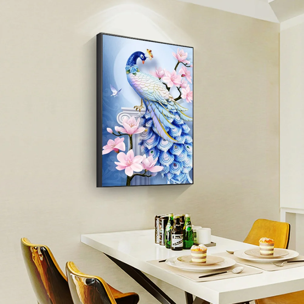 Diamond Painting - Full Round Drill - Peacock(30*40cm)