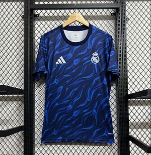2025/2026 Real Madrid Pre-race suit Blue Football Shirt1:1 Thai Quality