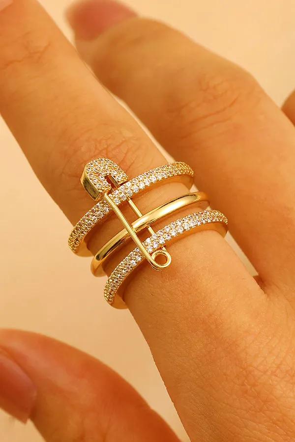 Fashionable Three-color Ring with Detachable Needle Ring