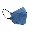 10 Pack | Denim Blue Breathable KF94 Face Mask, 3D Fish-Design Mouth Shields for Adult, 4-Layer Protective Face Masks with Adjustable Nose Clip