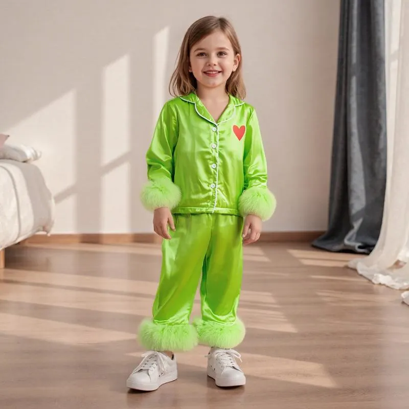 REDWOON Mommy and Me Pajamas Christmas Family Matching Sleepwear Long Sleeve Lapel V Neck Button Down Tops and Elastic Waist Pants Loungewear