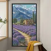 Lavender Fields In Alps-14CT Stamped Cross Stitch 65*110cm/25.59*43.31in(Big Size)