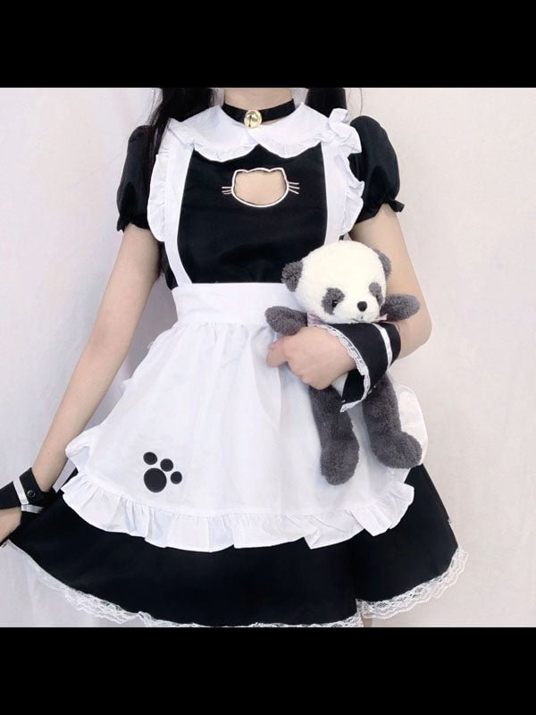 Cute Cat Maid Outfit Lolita Dress