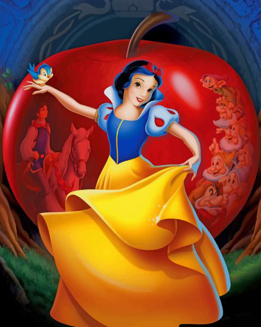 

Snow White And The Apple – Paint By Numbers - 40*50CM, 501 Original