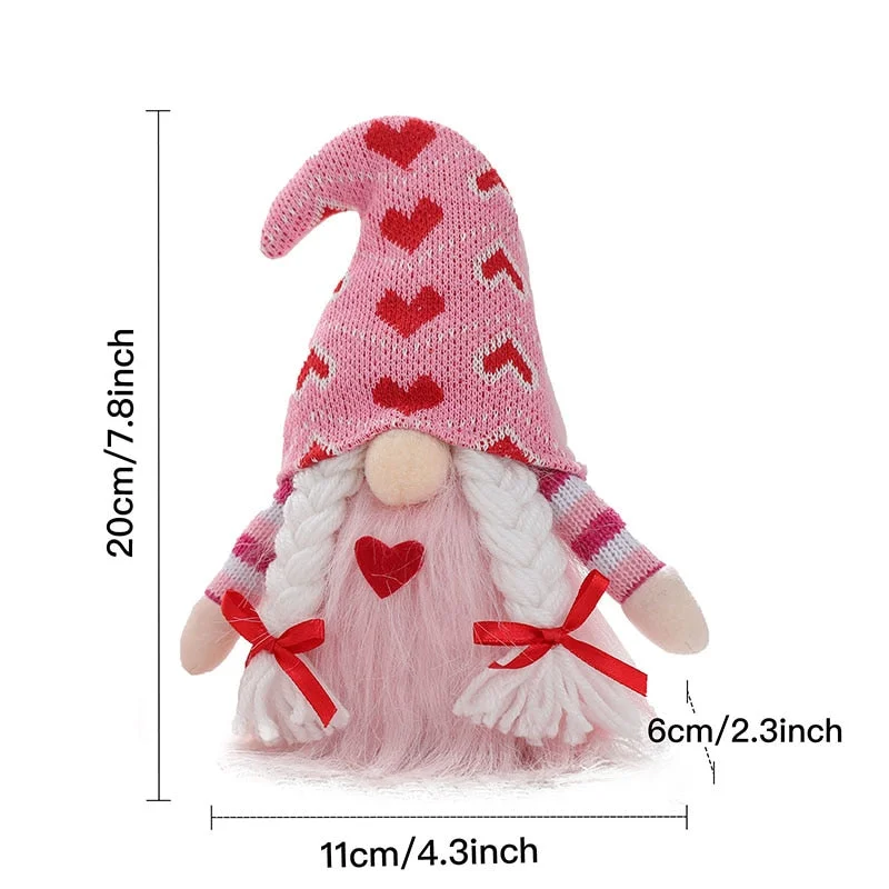 Valentine's Day Gift Faceless Doll Nordic Gnome Old Man Ornament Valentines Day Wedding Party Decoration for Home Kids Toys