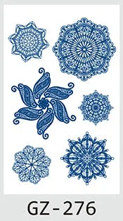 Drop Shipping Temporary Tattoo Stickers Sexy Flowers Juice Ink Lasting Girl Arm Neck Back Waist Buttocks Fake Tatoo Hot Sale DIY