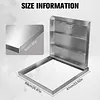 [US Local Warehouse] Stainless Steel Manhole Cover 26.97x23.62in Access Hatch Door with Handle Septic Tank Lid for Cellars Basement Patio Yard Window Well