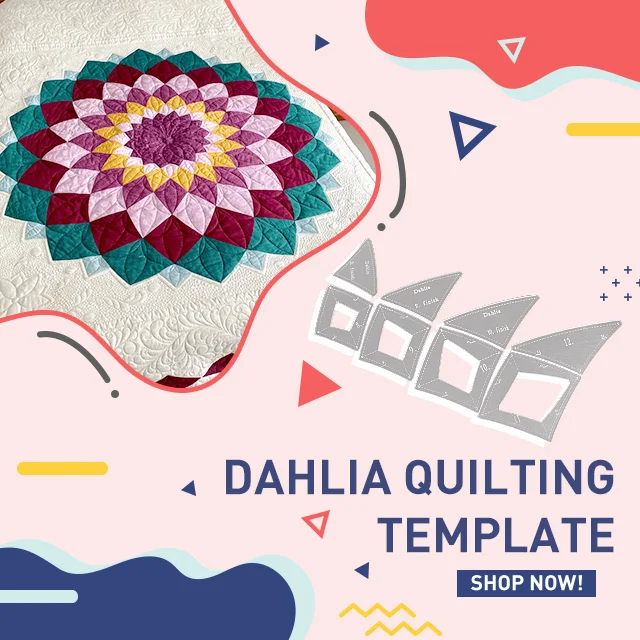 Dahlia quilting template set