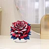 >SALE<Flower Special Shaped Diamond Painting Tabletop Ornaments Kit Home Table Decor