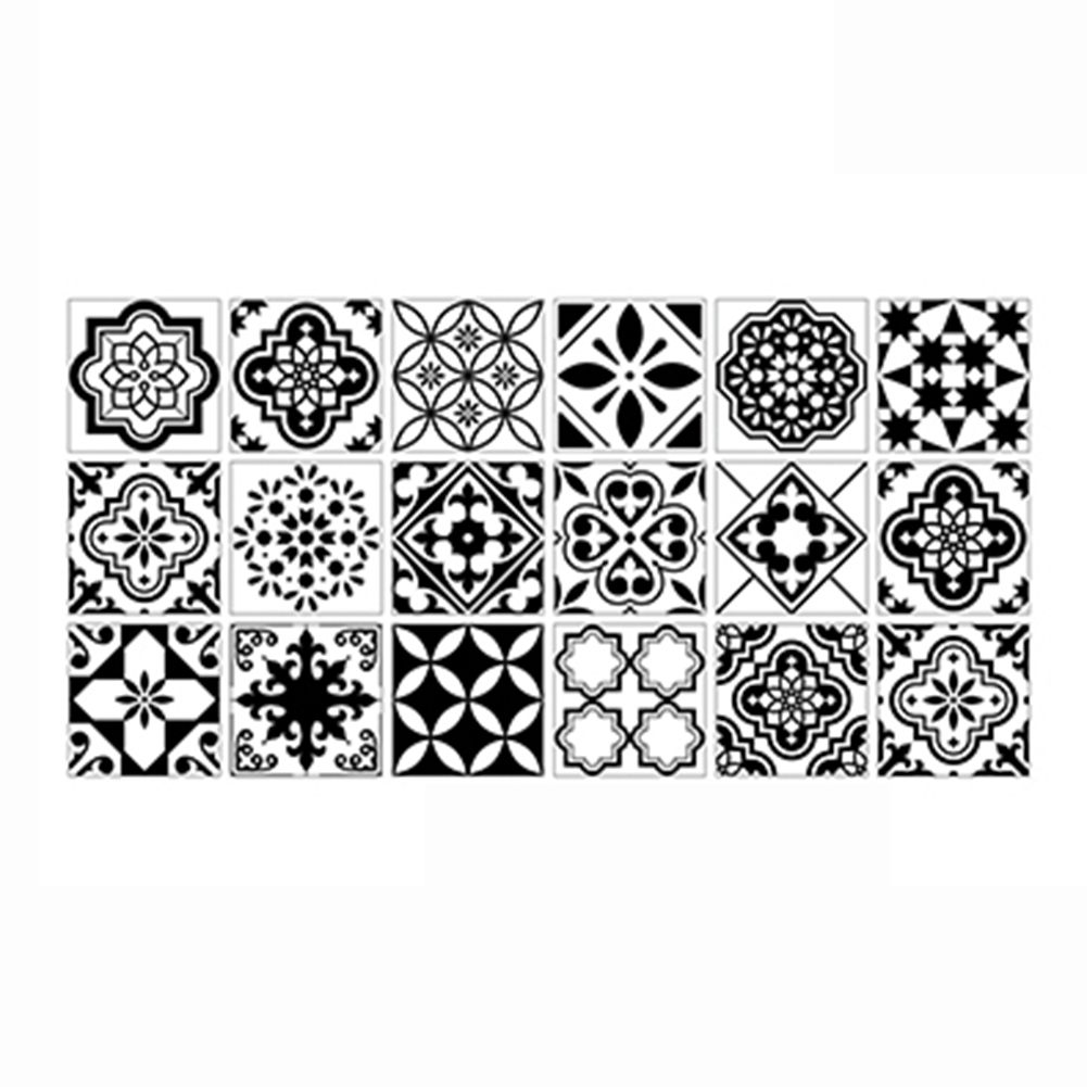 

Retro Tile Floor Stickers PVC Bathroom Kitchen Waterproof Paste Wall Decals, Hz016, 501 Original