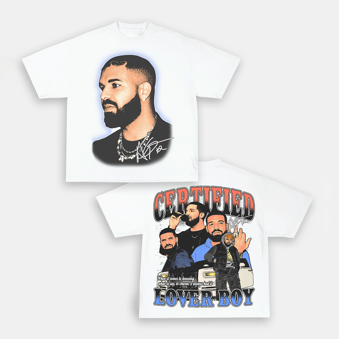 Retro hip-hop trendy brand printed T-shirt