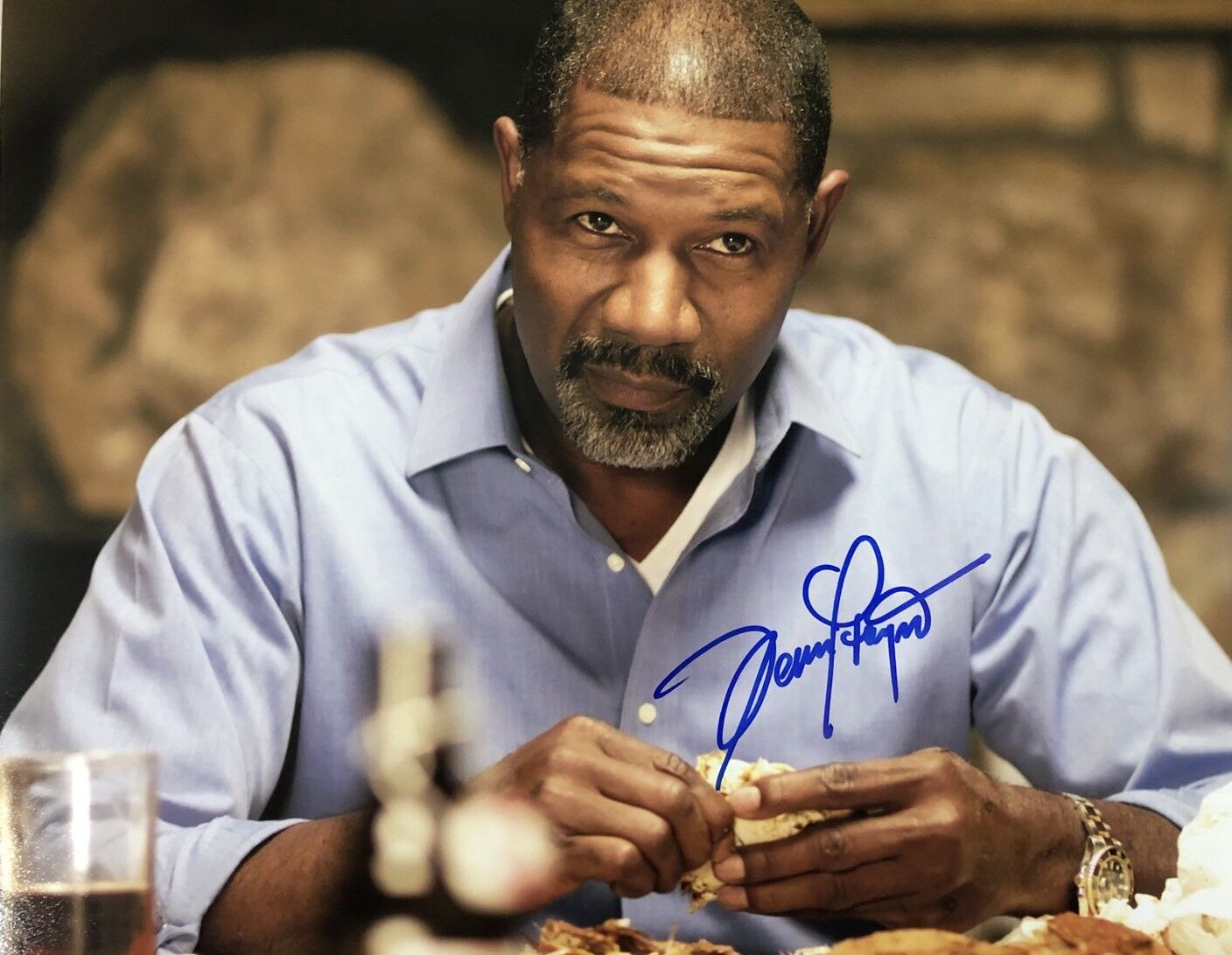 DENNIS HAYSBERT HAND SIGNED 11x14 Photo Poster painting AUTOGRAPHED ACTOR RARE AUTHENTIC