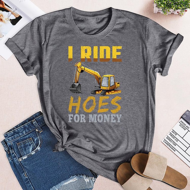 ANB - I ride hoes for money village life Retro Tee -04878