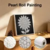 DIY Pearl Painting Sunflower for Home Wall Decor(25x25cm)