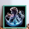 Silhouette Princess Elsa-11CT Stamped Cross Stitch 40*40cm/15.75*15.75in