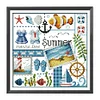 (Multi Style)Four Seasons Of Spring-Partial Embroidery 2 Strands 14CT Counted Cross Stitch-26*26CM
