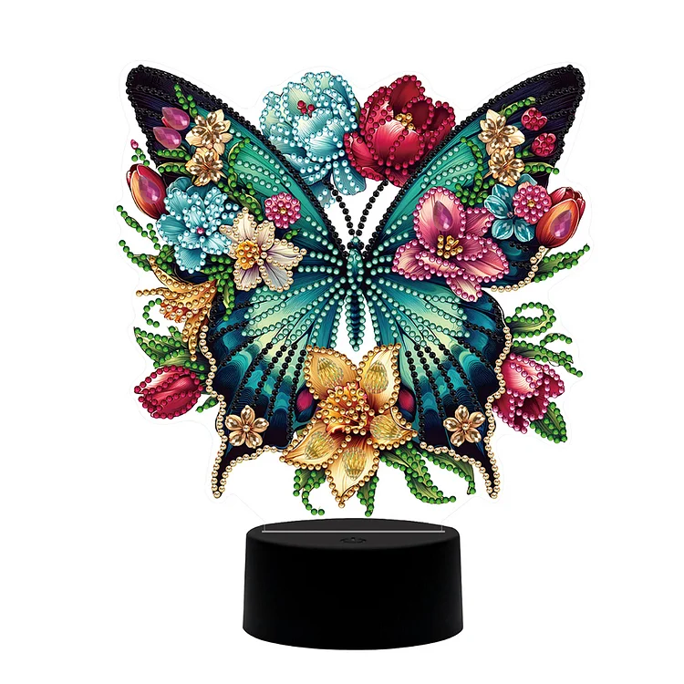 【Lamp】Cute Butterfly DIY Diamonds Painting Table Lamp 5D Diamond Painting Night Light gbfke