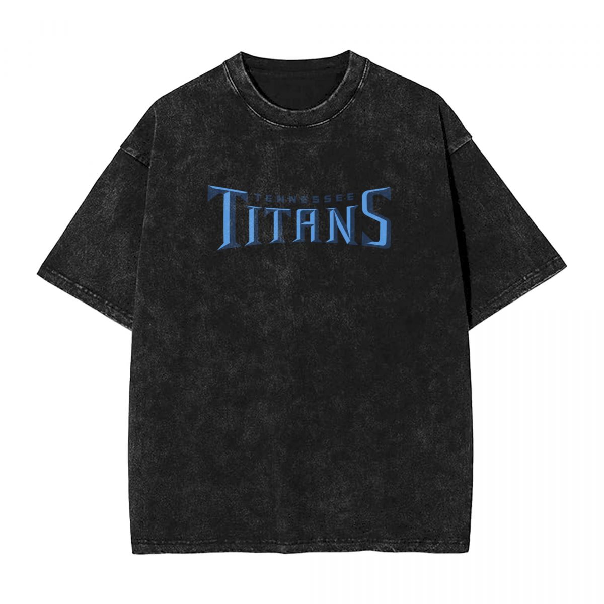 Tennessee Titans Wordmark Washed Oversized Vintage Men's T-Shirt