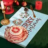 (US Only)Christmas Diamond Painting Placemats DIY Diamond Dot Kits for Home Decor