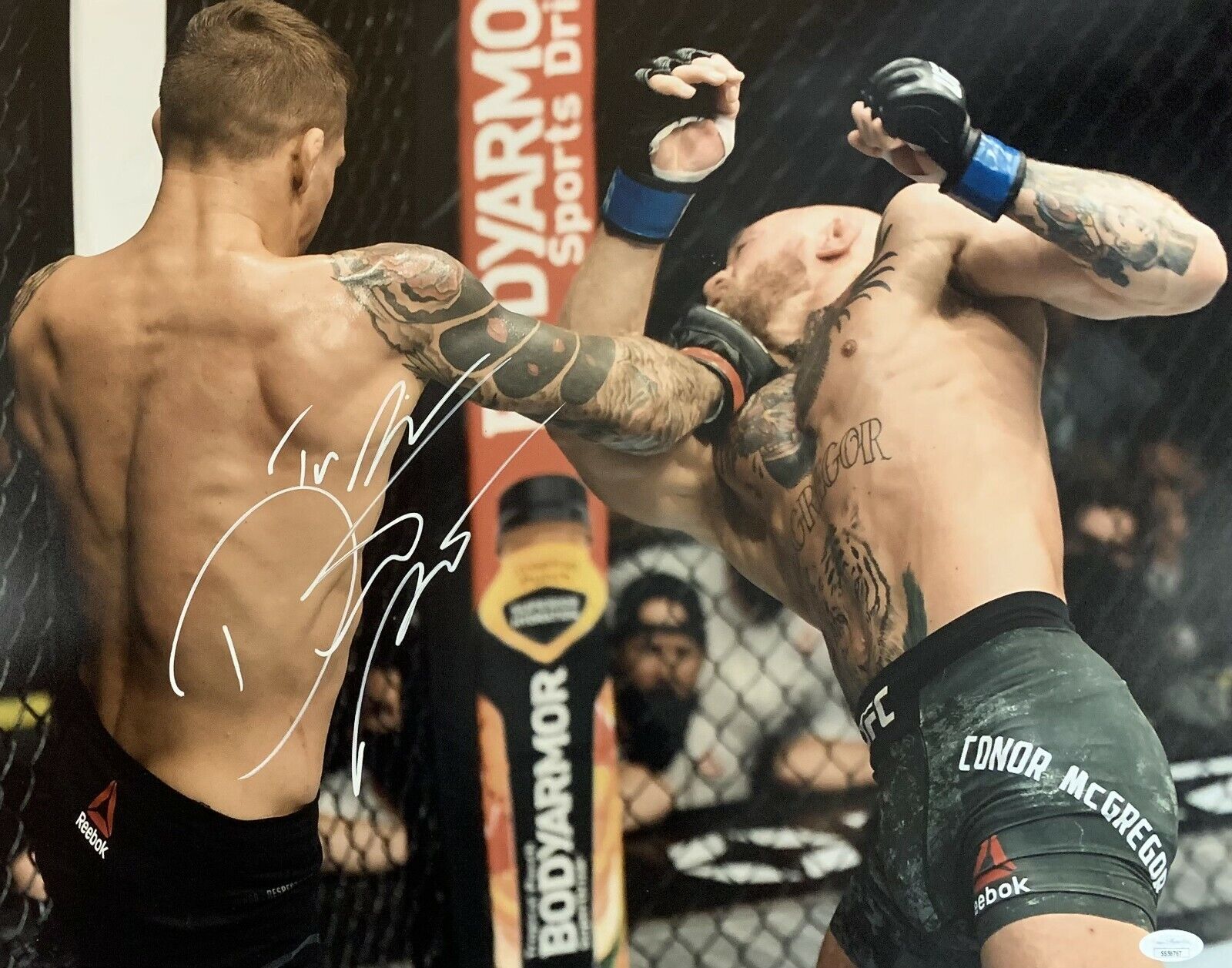 Dustin Poirier autographed signed inscribed 16x20 Photo Poster painting UFC JSA COA McGregor KO