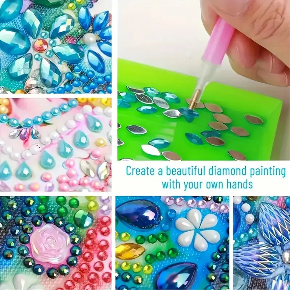 DIY Handcrafted Music Box Diamond Art Kits Music Home Bedroom Decor (Gem Bear)